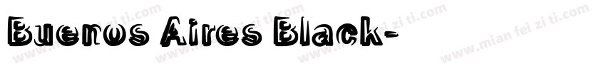 Buenos Aires Black字体转换